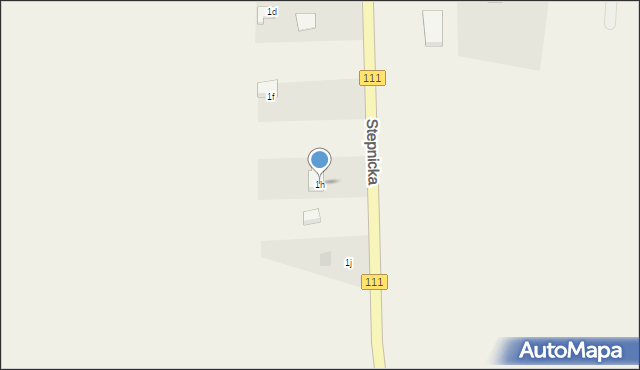 Krępsko, Stepnicka, 1h, mapa Krępsko