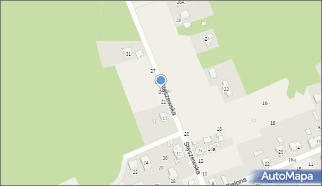 Krosinko, Stęszewska, 23, mapa Krosinko