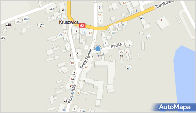 Kruszwica, Stary Rynek, 4, mapa Kruszwica