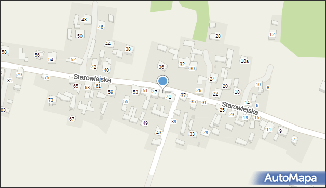 Krzykawka, Starowiejska, 45, mapa Krzykawka