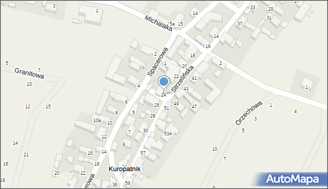 Kuropatnik, Strzelińska, 24, mapa Kuropatnik