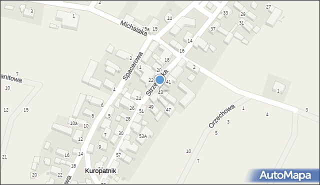 Kuropatnik, Strzelińska, 43, mapa Kuropatnik