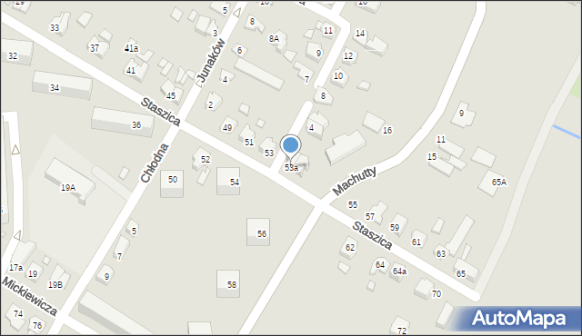 Kwidzyn, Staszica Stanisława, 53a, mapa Kwidzyn