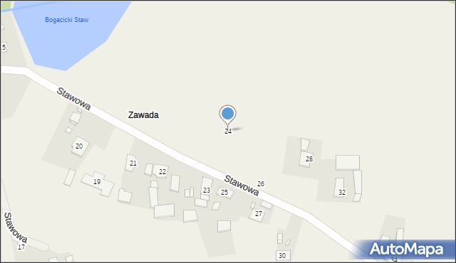 Lasowice Małe, Stawowa, 24, mapa Lasowice Małe