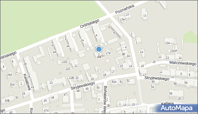 Lębork, Stryjewskiego Mieczysława, 18a, mapa Lębork