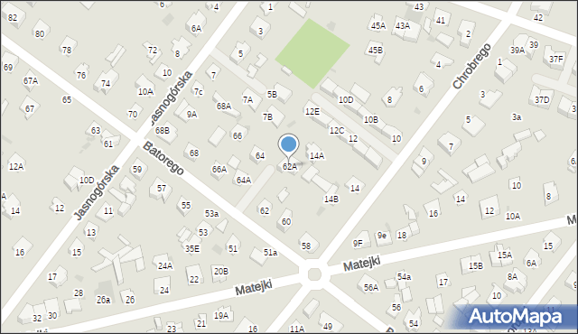 Legionowo, Stefana Batorego, 62A, mapa Legionowo