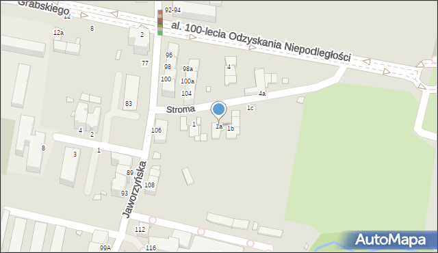 Legnica, Stroma, 1a, mapa Legnicy