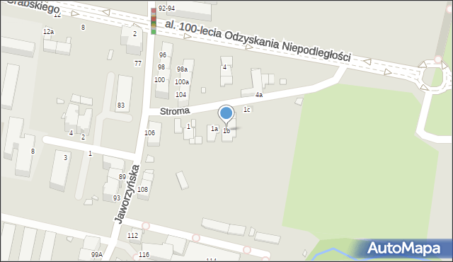 Legnica, Stroma, 1b, mapa Legnicy