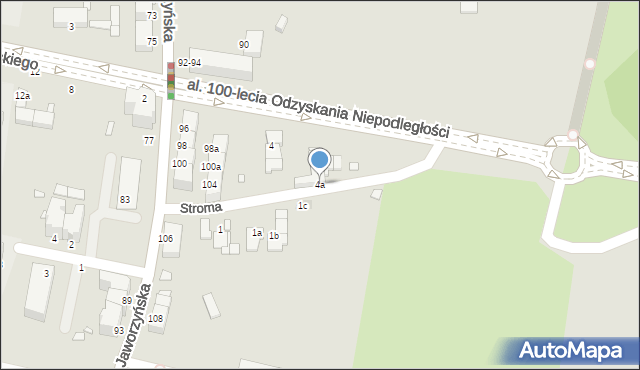 Legnica, Stroma, 4a, mapa Legnicy