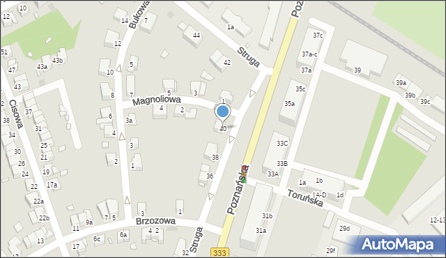 Legnica, Struga Andrzeja, 40, mapa Legnicy