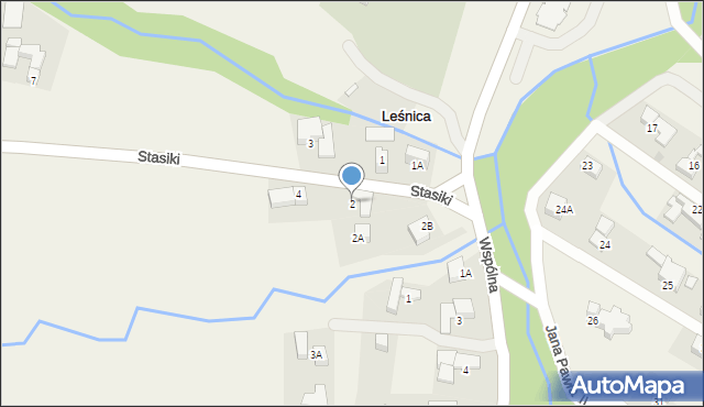 Leśnica, Stasiki, 2, mapa Leśnica