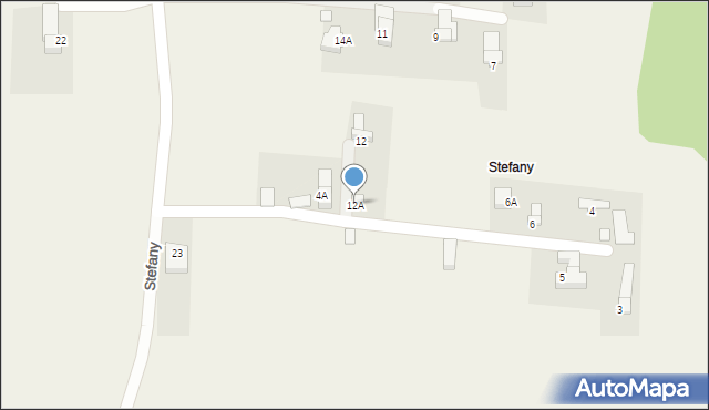 Leśnica, Stefany, 12A, mapa Leśnica