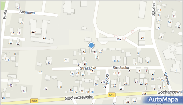 Leszno, Strażacka, 16, mapa Leszno