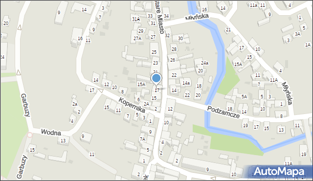 Lidzbark, Stare Miasto, 17, mapa Lidzbark