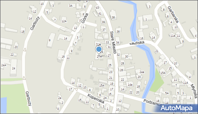 Lidzbark, Stare Miasto, 27A, mapa Lidzbark