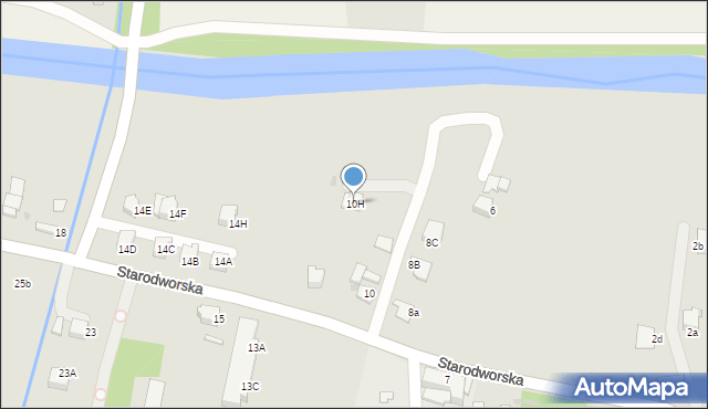 Limanowa, Starodworska, 10H, mapa Limanowa