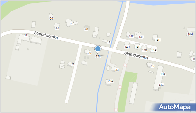 Limanowa, Starodworska, 25b, mapa Limanowa