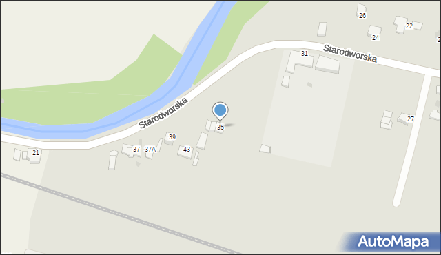 Limanowa, Starodworska, 35, mapa Limanowa