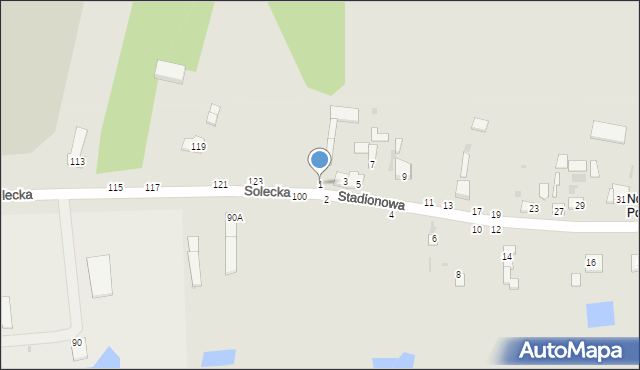 Lipsko, Stadionowa, 1, mapa Lipsko