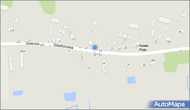 Lipsko, Stadionowa, 10, mapa Lipsko