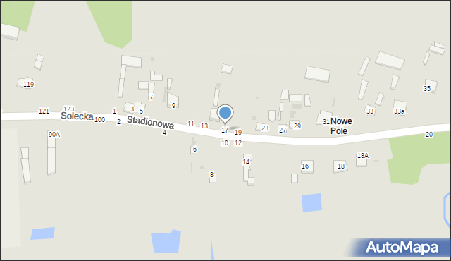 Lipsko, Stadionowa, 17, mapa Lipsko