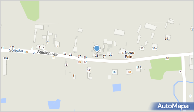 Lipsko, Stadionowa, 23, mapa Lipsko