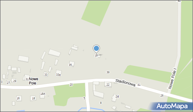 Lipsko, Stadionowa, 37, mapa Lipsko