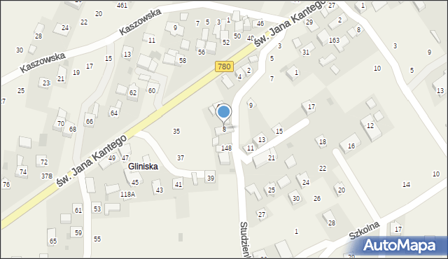 Liszki, Studzienki, 8, mapa Liszki