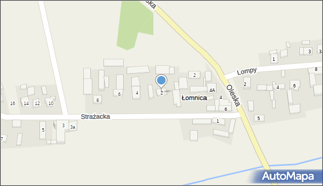 Łomnica, Strażacka, 2, mapa Łomnica