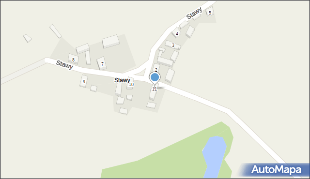 Lubięcin, Stawy, 11, mapa Lubięcin