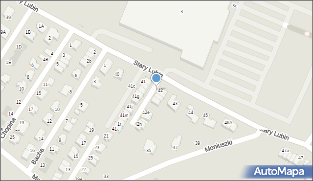 Lubin, Stary Lubin, 42d, mapa Lubin