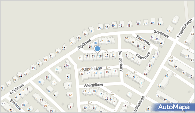 Lubin, Stawowa, 21, mapa Lubin