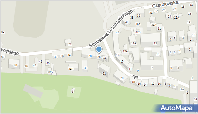 Lublin, Stanisława Leszczyńskiego, 26, mapa Lublina