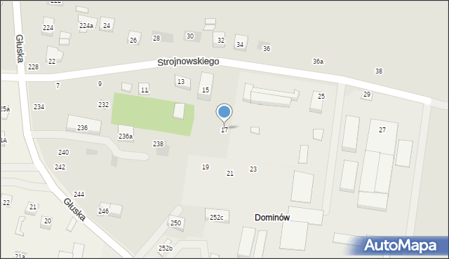 Lublin, Strojnowskiego Feliksa, 17, mapa Lublina