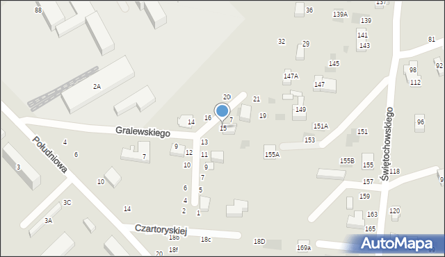 Lublin, Stachury Edwarda, 15, mapa Lublina