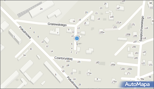 Lublin, Stachury Edwarda, 5, mapa Lublina