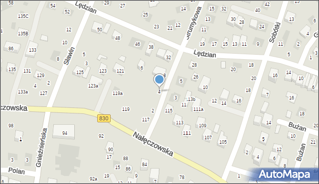 Lublin, Strumykowa, 4, mapa Lublina