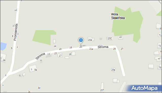 Lublin, Stroma, 20, mapa Lublina