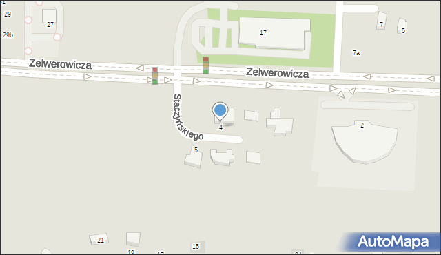 Lublin, Staczyńskiego Konrada, 4, mapa Lublina