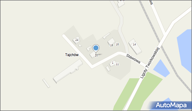 Lubomia, Stawowa, 20, mapa Lubomia