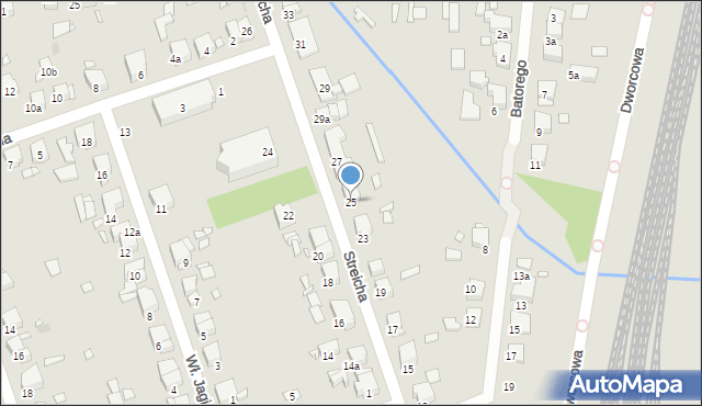 Luboń, Streicha, ks., 25, mapa Luboń