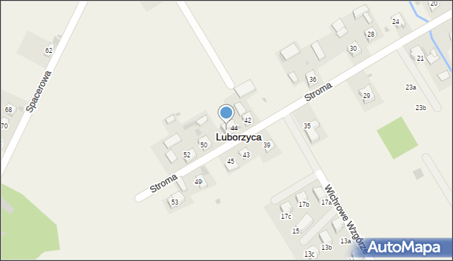 Luborzyca, Stroma, 46, mapa Luborzyca