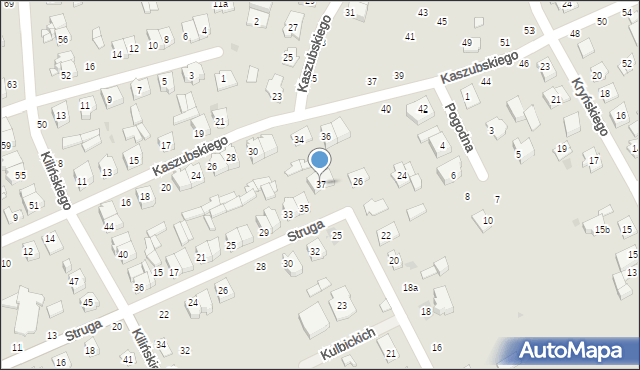 Łuków, Struga Andrzeja, 37, mapa Łuków