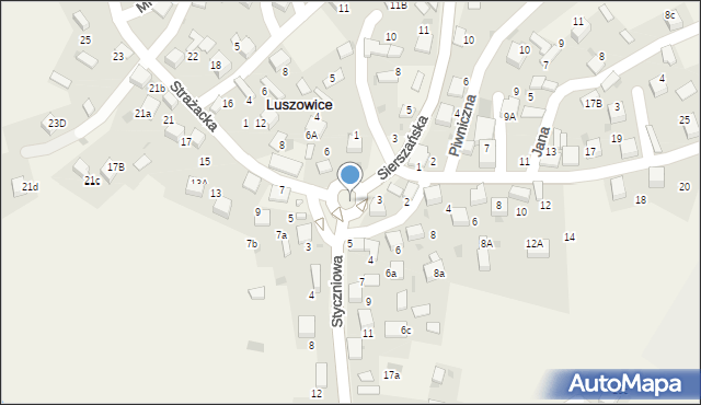 Luszowice, Styczniowa, 2, mapa Luszowice