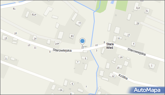 Luszowice, Starowiejska, 12, mapa Luszowice