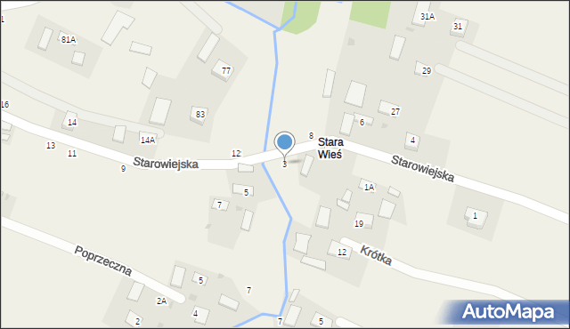 Luszowice, Starowiejska, 3, mapa Luszowice