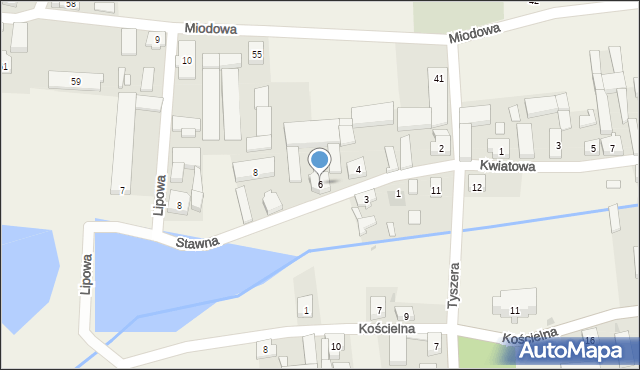 Lutogniew, Stawna, 6, mapa Lutogniew