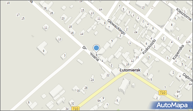 Lutomiersk, Stodolniana, 6, mapa Lutomiersk