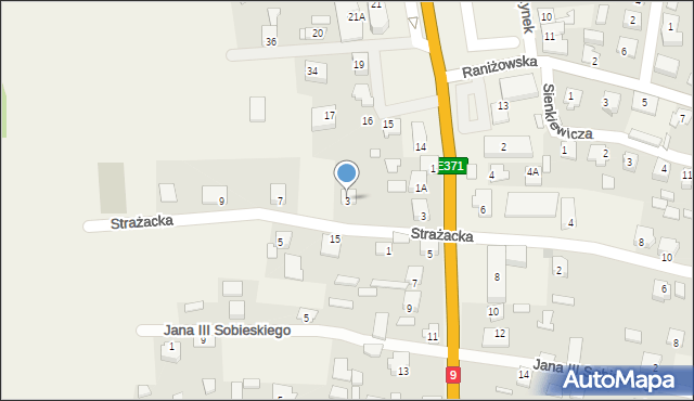 Majdan Królewski, Strażacka, 3, mapa Majdan Królewski