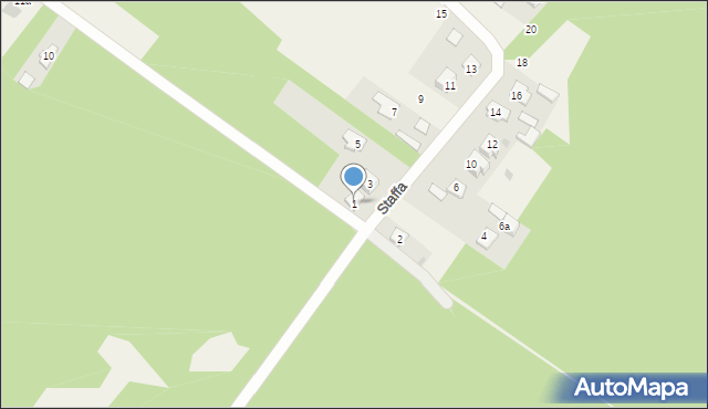 Majków, Staffa Leopolda, 1, mapa Majków
